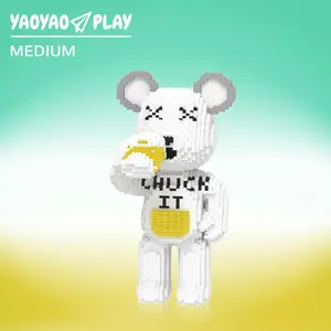 【Medium Bear Collection 】 – Beer Bear 8,235 Pcs DIY Modular Brick Toy, Gift for Teens & Adults, Fun Display Collectible – YaoYaoPlay