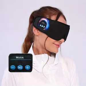 3D Sleep Mask with Bluetooth, Wireless Music Eye Cover, Ultra-thin Speaker Night Sleep Mask, Sleep Aid, Ideal Gift for Sleep, Travel & Relaxation