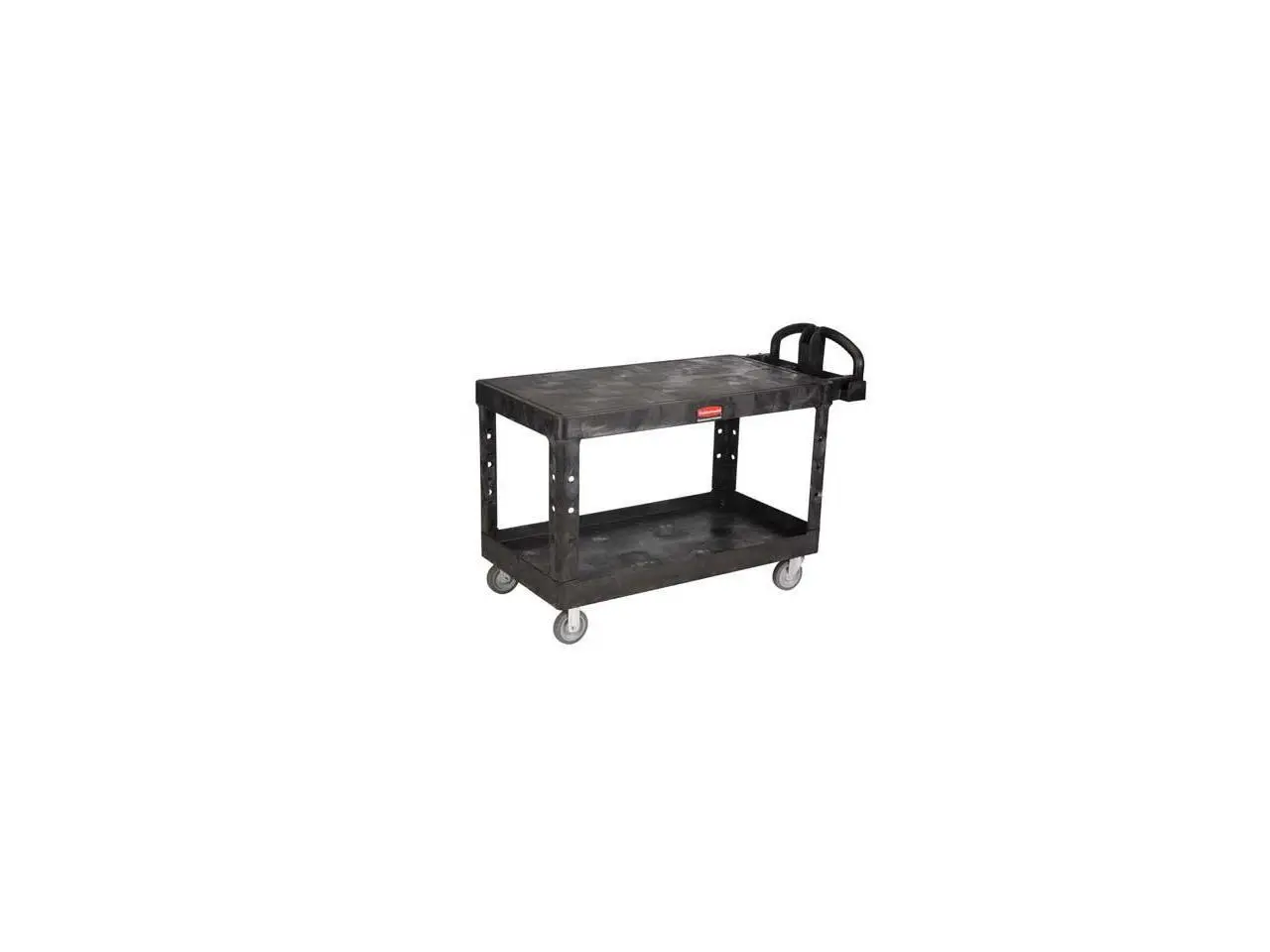 RUBBERMAID FG454500BLA Raised Handle Utility Cart 750 lb. Capacity, 54"L x