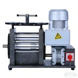 Electric Jewelry Rolling Mill - 3-in-1 Electric Rolling Mill for Gold Silver Metal Sheet & Wire Rolling