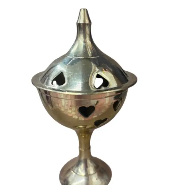 4-in Brass Incense Holder, Spiritual Bowl for Fragrance Diffusion & Scented Aroma Enhancement