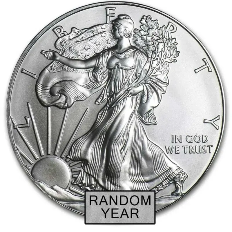 1oz American Silver Eagle Coin .999 Pure Silver Random Date Collectible Bullion