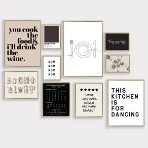 Funny Kitchen Poster  Kitchen Wall Art  Coffee Print Kitchen Gallery Wall  Modern Kitchen Decor Minimalist Kitchen Art wall art set