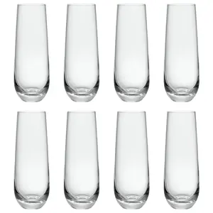 Set of 4/8 Stemless Champagne Flutes, Cocktail Glasses, 8oz/240ML Prosecco, Mimosa Glasses, Drinkware, Stemless Wine Glass, Great for Weddings and Parties, Premium Drinking Glasses