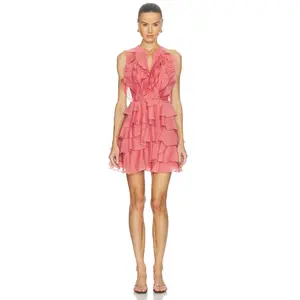 Aje Cleo Mini Dress in Spiced Coral