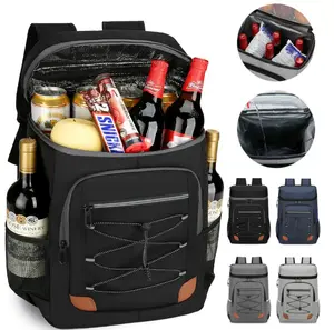 Portable 36-Can Insulated Cooler Bag - Waterproof & Leak-Proof Outdoor Cooler Backpack for Picnic Camping Hiking & Travel Ice Box