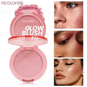Peach Coral Tones Matte Blush 1 Pcs, Enhances Complexion Blush Palette, Soft Pink Red Colors, Natural Flawless Finish, Easy Blend for Daily or Party Makeup, Christmas Gifts, Beauty Cosmetics, Cosmetics Products