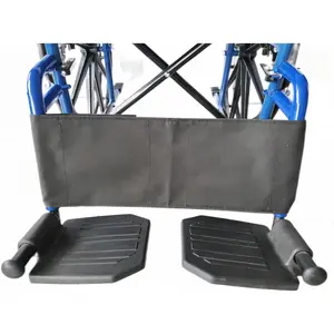Calf Strap for Wheelchair and Transport Chair,16"-20" seat Width Universal,Leg Strap Support Lower Leg,Widened Size:L32.7*W6.3,Oxford Cloth Material,Wheelchair Universal Replacement Parts 1Ea,Black