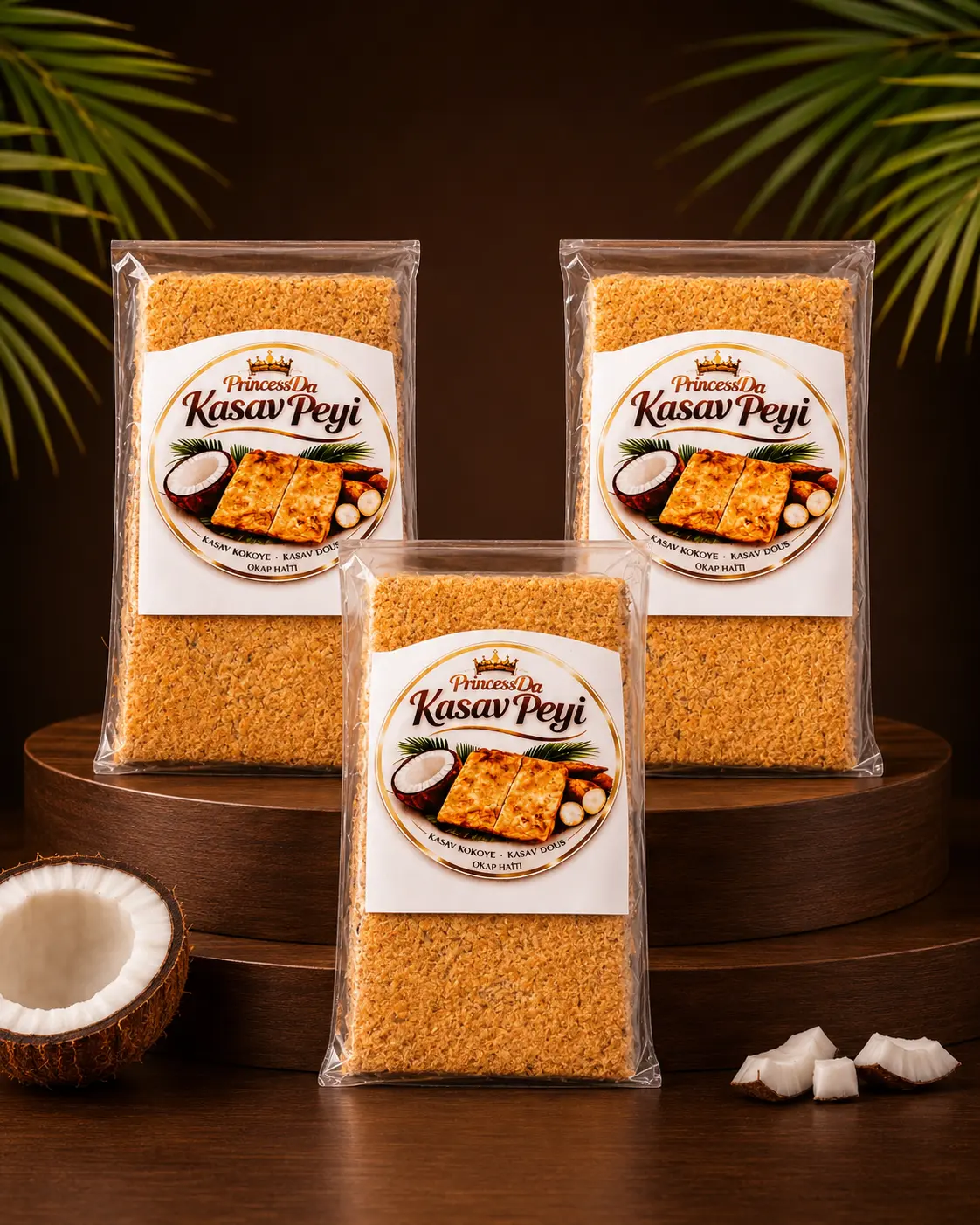 3 Kasav Peyi, Kasav Snacks Assortment - Kasav Peyi, Dous, Okap Crisps Nata