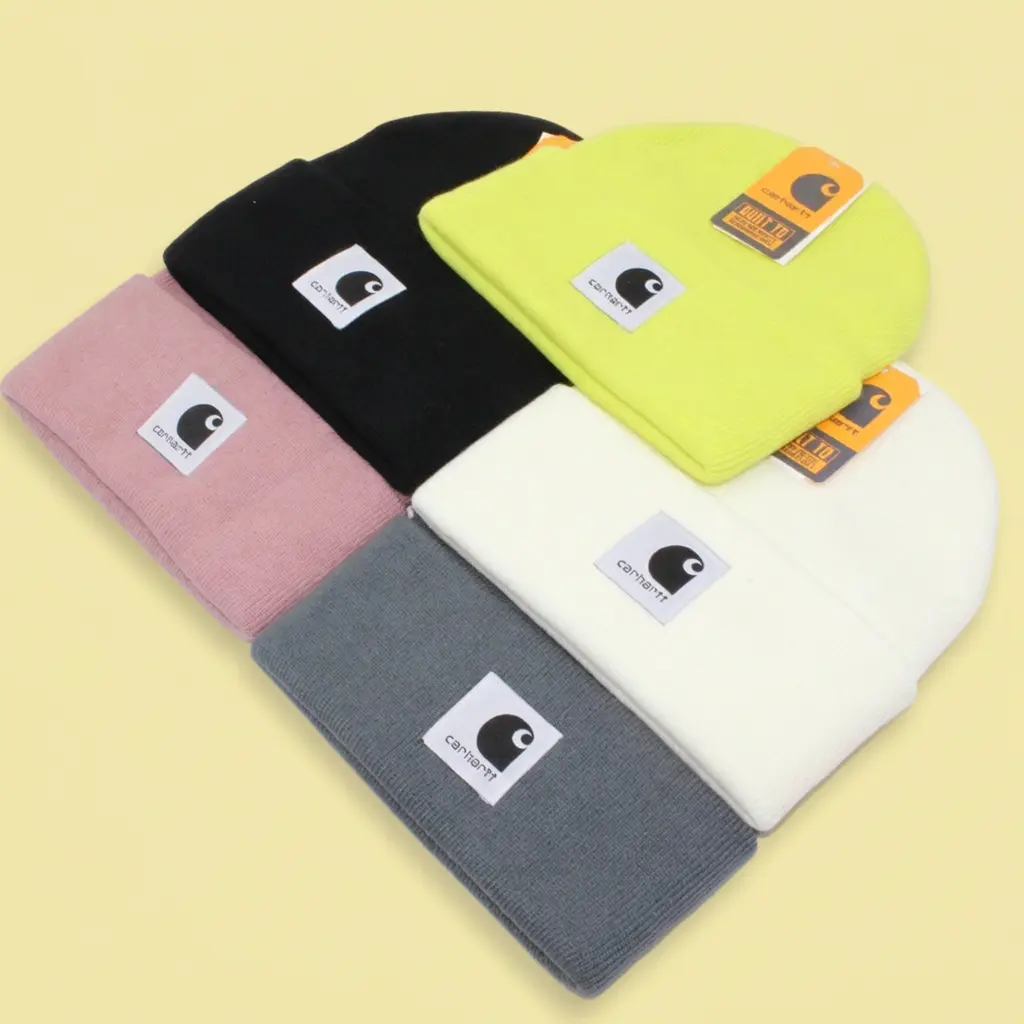 Solid Color Double‑Layer Cuffed Knit Beanie, Warm Unisex Winter Hat Skate Hip‑Hop Ski Outdoor Cold Cap for Men Women