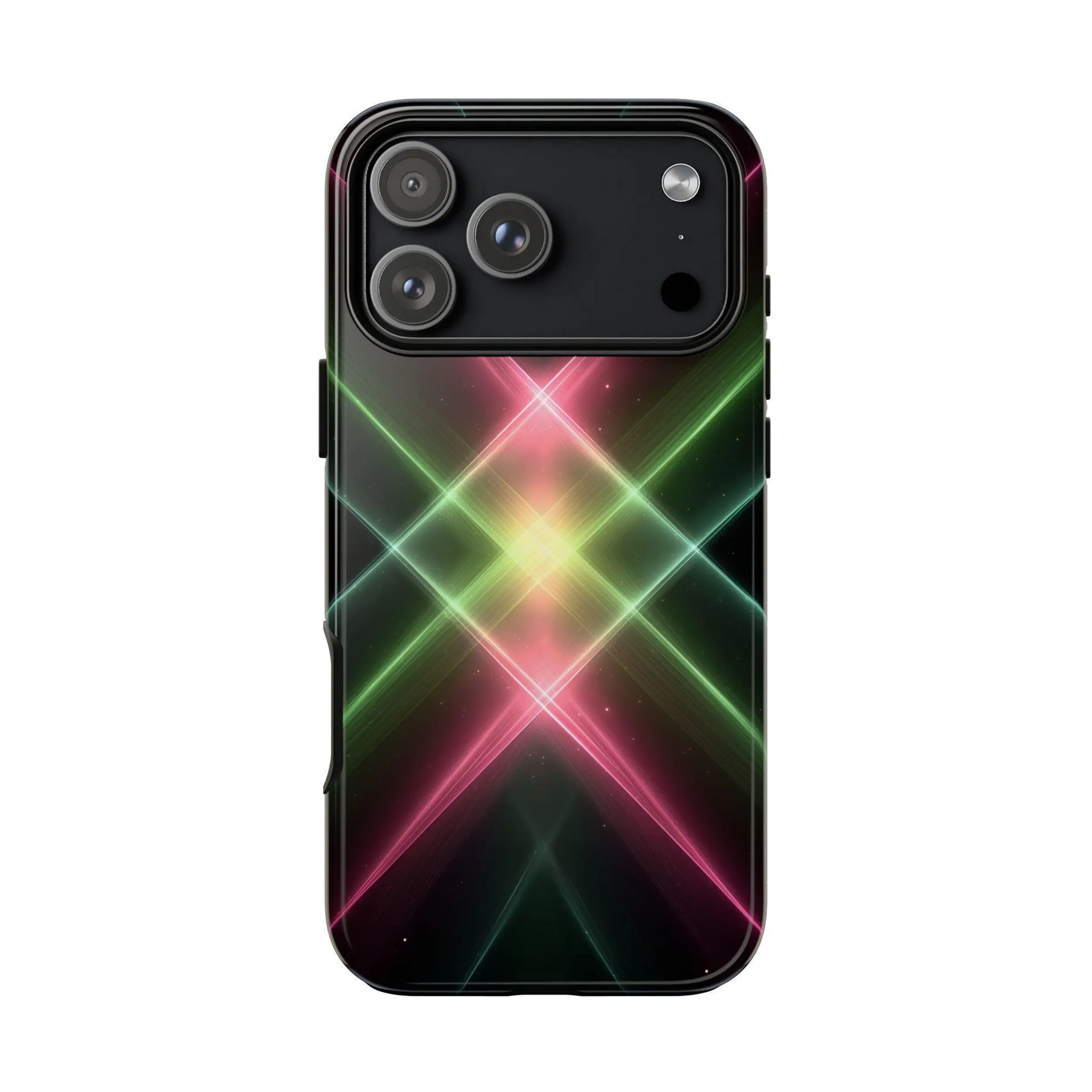 Lime Green Pink Neon Symmetry Phone Case for iPhone  – Lifetime Warranty PhoneIn646