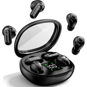 Mini Wireless Sleep Earbuds for Small Ears – Invisible, Low Profile Sleep & Work Earbuds, Tiny Discreet in-Ear Headphones, Discreet in-Ear Earphones for Small Ear Canals (Black)