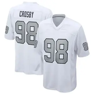 Vintage Men's White Crosby 98 Game Jersey Gift For Football Lovers Family Great Gift For Men Emmitt Smith #22 Premium Short Sleeve Sport Shirt