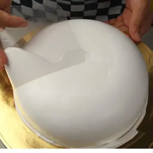 5 pcs  Flexible Transparent Plastic Cake Scraper Smoother for Bread Pastry Chef Bakery Cake Decorating Supplies 7”tall and 5” tall