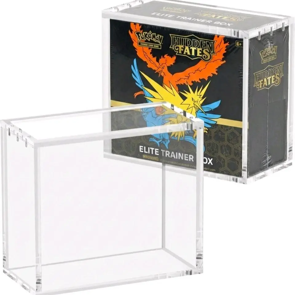 Premium Acrylic Booster Box Protection Display Storage Elite Booster Case with UV Protection for Secure Item Display and Enhanced Protection