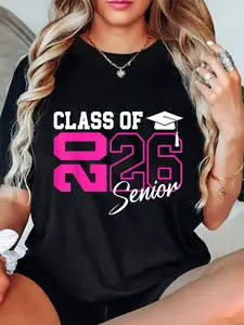 100% Cotton Unisex Senior 2026 Class of 2026 Seniors Graduation 2026 Senior 26 T-Shirt