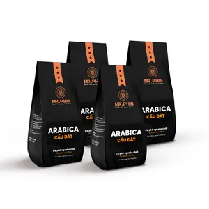 Arabica Cau Dat – 100% Arabica Whole Bean Coffee (4.4 lb/4 Pack)