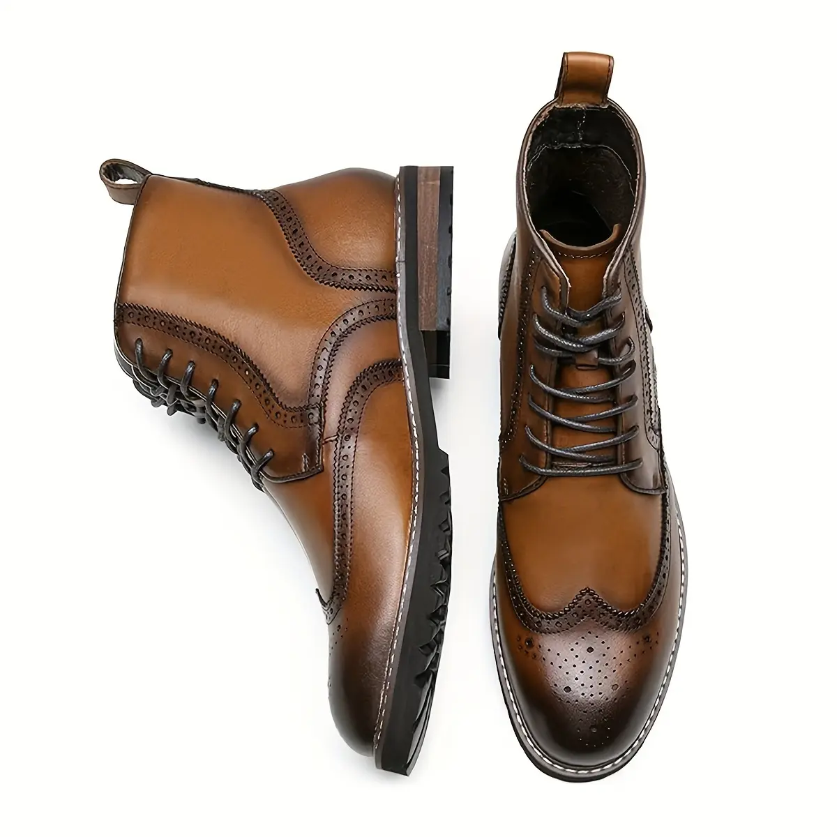 summer shoes Men's Boots Chukka Dress Boots Premium Leather Cap Head Leisure Boots Men Motorcycle Boot  Chelsea boots Oxford boots