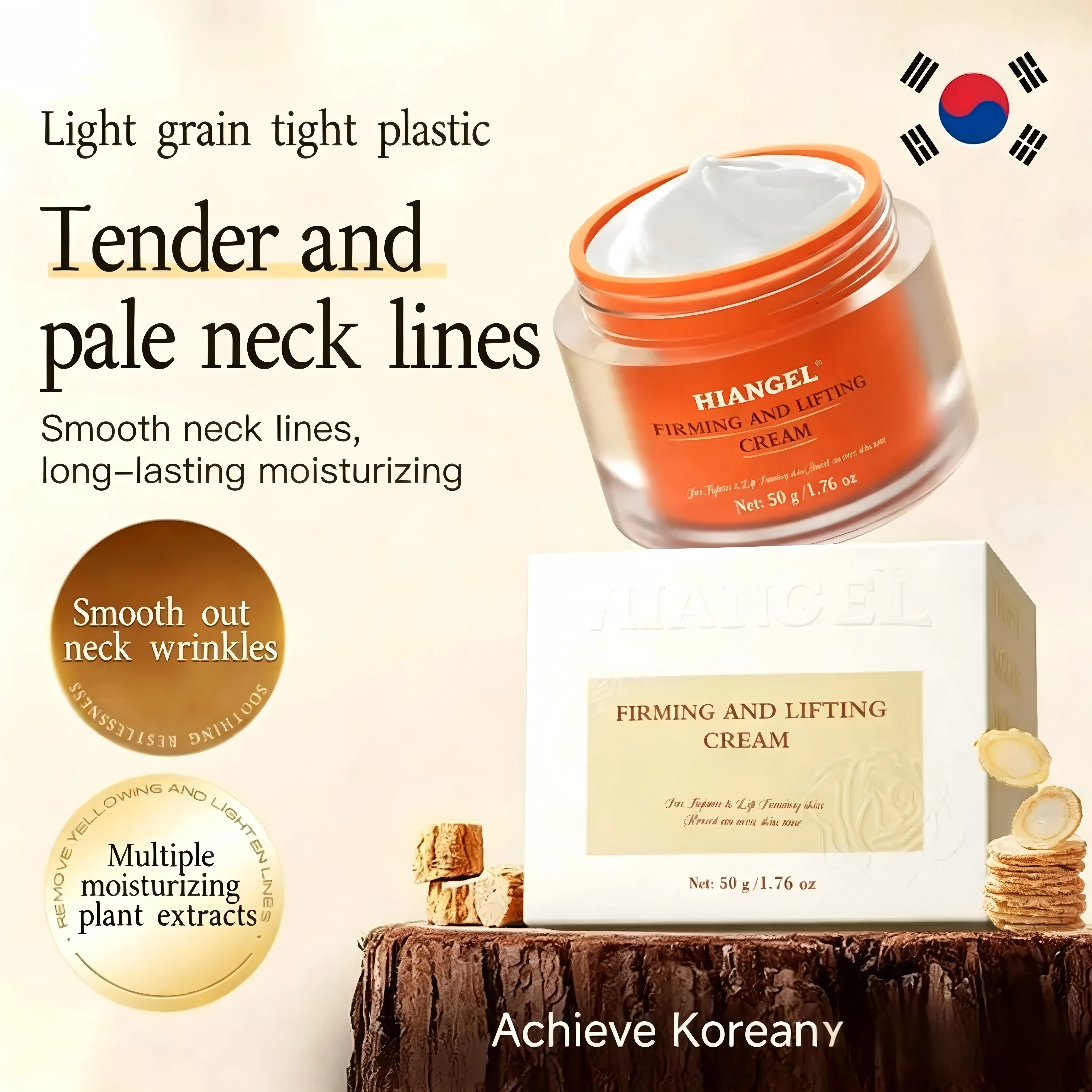 [WZS][HIANGEL] Anti-Aging Hyaluronic Acid Face Cream - Lifting Firming Moisturizer for All Skin, Deep Hydration, Fine Line & Wrinkle Reduction, Day-Night Repair, Elasticity Restoration, Daily Skincare for Glowing Complexion, Anti-Wrinkle, Hyaluronic A.