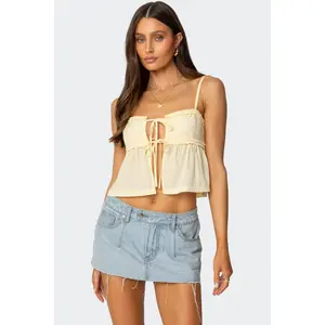 Loula Tie Front Tank Top