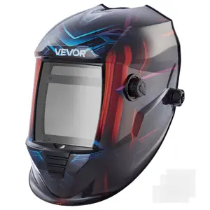VEVOR Welding Helmet Auto Darkening True Color, 3.94x 3.15 Welding Hood Solar-Powered, Welder Mask with 4 Arc Sensors, Wide Shade 4/5-9/9-13 for TIG MIG ARC Weld Cut Grinding - METIS Series