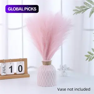 6pcs Faux Reed, Lifelike Fake Plant, Artificial Floral Decoration Without Vase, Decoration Supplies For Home Living Room Bedroom Dining Room Wedding Party #GLOBAL PICKS