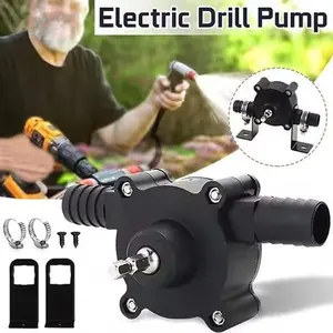 Household Small Water Pump Hand Electric Drill Powered DC Self Priming Centrifugal Pump Tool Accessory