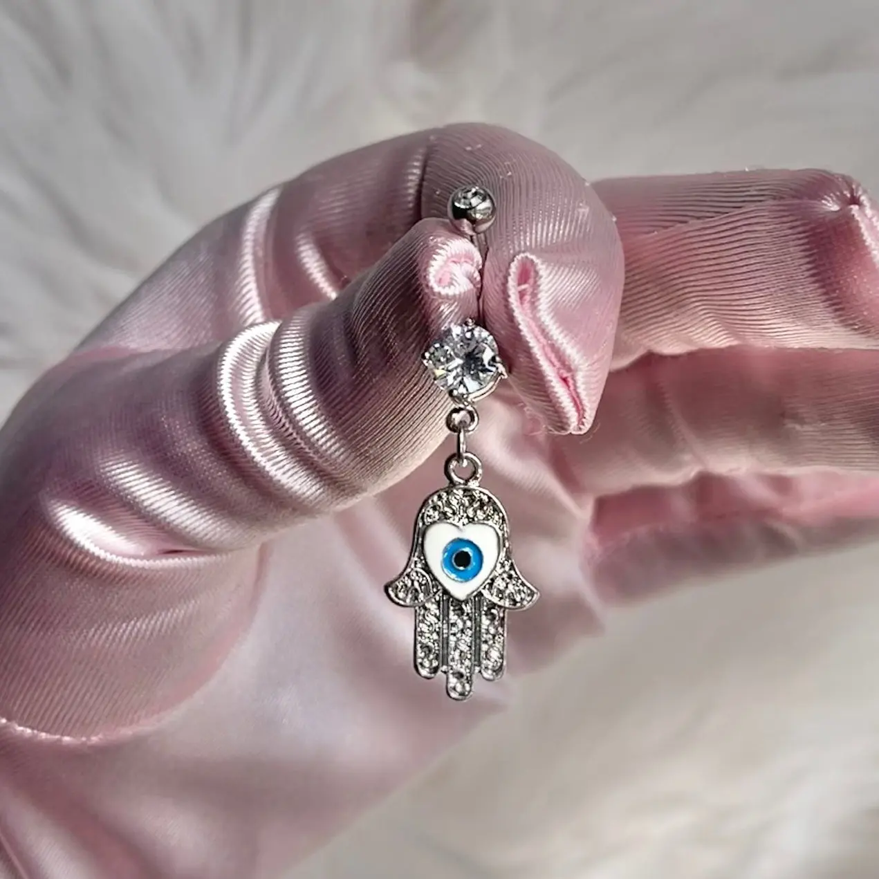 Hamsa Hand Belly Ring