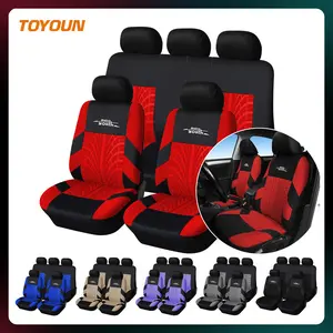 Universal Full Set Car Seat Covers, Breathable Fabric Car Seat Protectors, Fits Most Cars, SUVs, Trucks, Vans, Car Dust Mats, Car Interior Accessories Necessities,