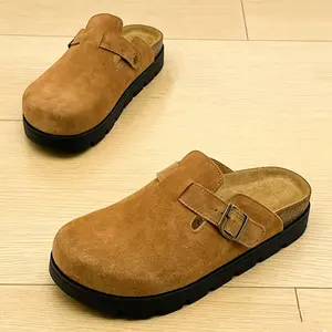 Women's Platform Clogs Cork Footbed Mules Slip-On Sandals with Arch Support Memory Foam Casual Shoes for Women Footwear wide feet, Rubber, Walking Shoes