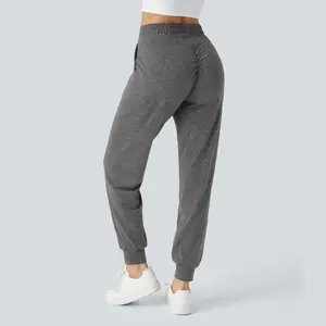 Halara High Waisted Drawstring Side Pocket Ruched Yoga Joggers