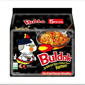 SAMYANG Korean BULDAK Spicy Chicken Turkey Stir-Fried Noodles,700g (5 packs)/bag,Perfect for Christmas New Year Family Gatherings Quick Meals Breakfast Lunch Dinner Versatile Food Option