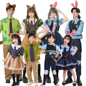Halloween Judy Rabbit Costume Nick Fox Cosplay Zootopia Children's and Adult Performance Costume