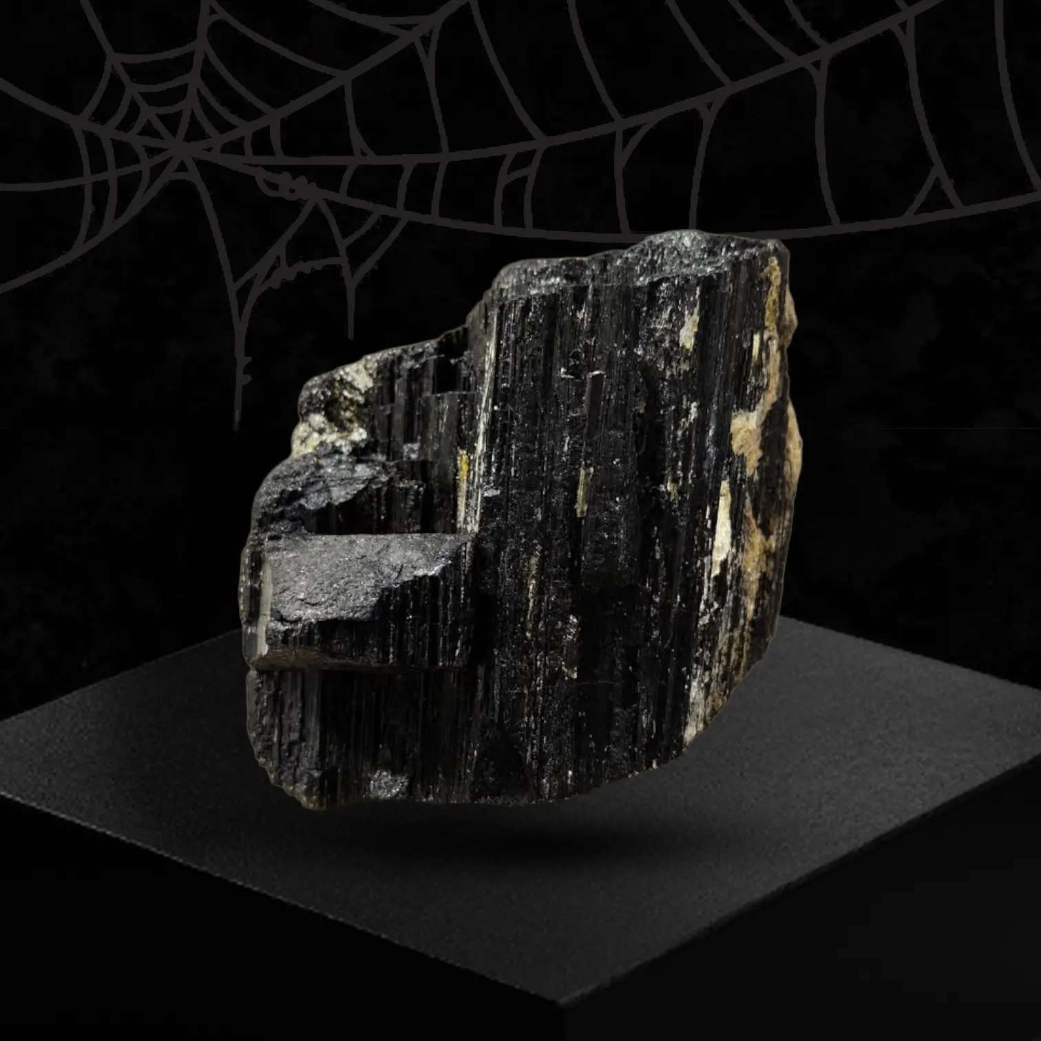 Black Tourmaline Raw Semifinished Semiprecious Stone, 100-140g Earth Grounding Vibration Powerful Protection Stone for Jewelry Accessories & Derivatives & Decoration
