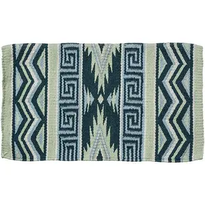 Tough 1 Mayan Navajo Wool Saddle Blanket- Seafoam/Sage