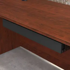 Sauder Affirm Pencil Drawer for Modern Office Desk with Pull-out Keyboard Tray and Large Drawer