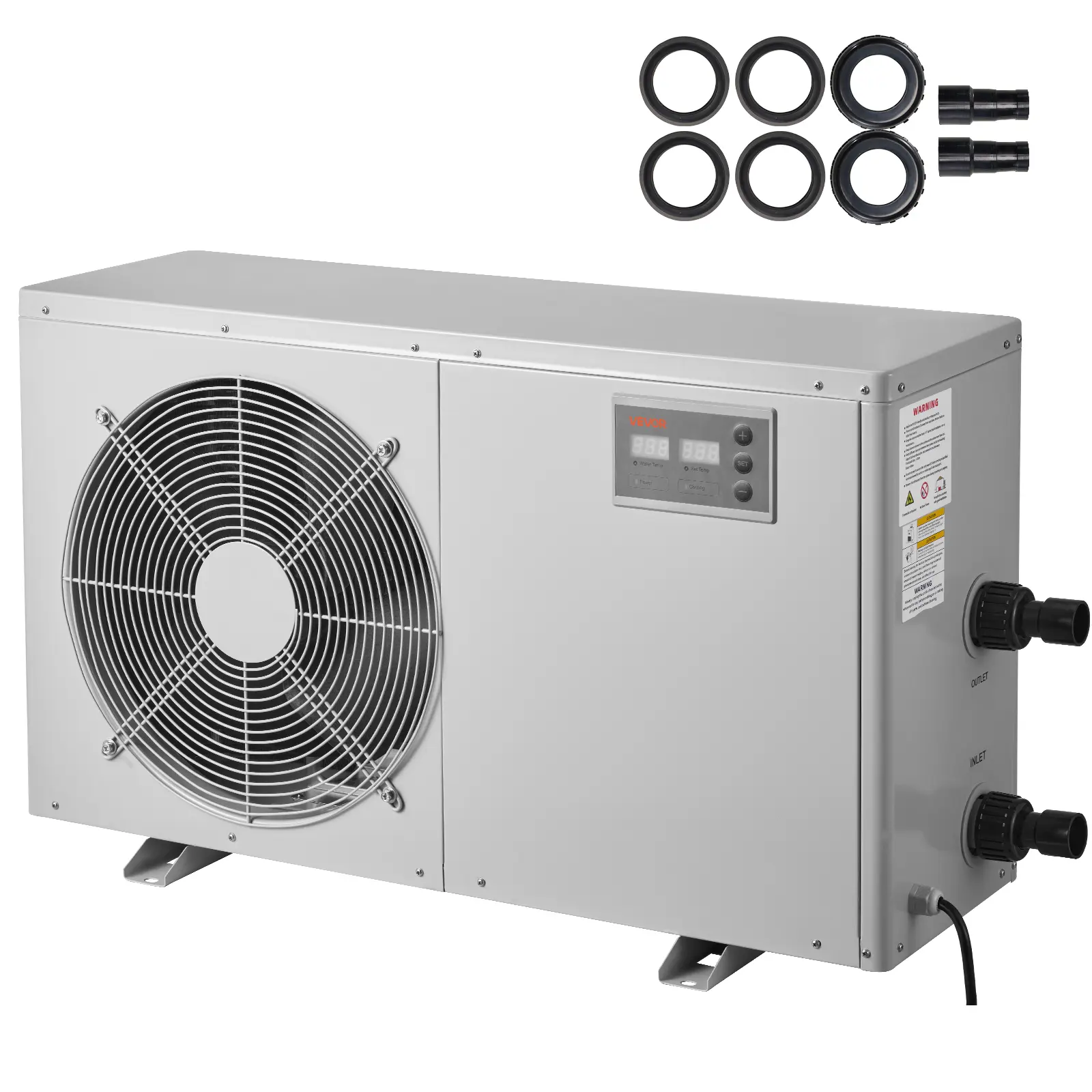 【SummerFinds】VEVOR Aquarium Chiller 500 Gallon, 1-1/2 HP Water Chiller for Hydroponics, Fast Cooling for Fish Tank,Axolotl,Coral Reef,Quiet Refrigeration Compressor, Titanium Evaporator,Complete Fittings