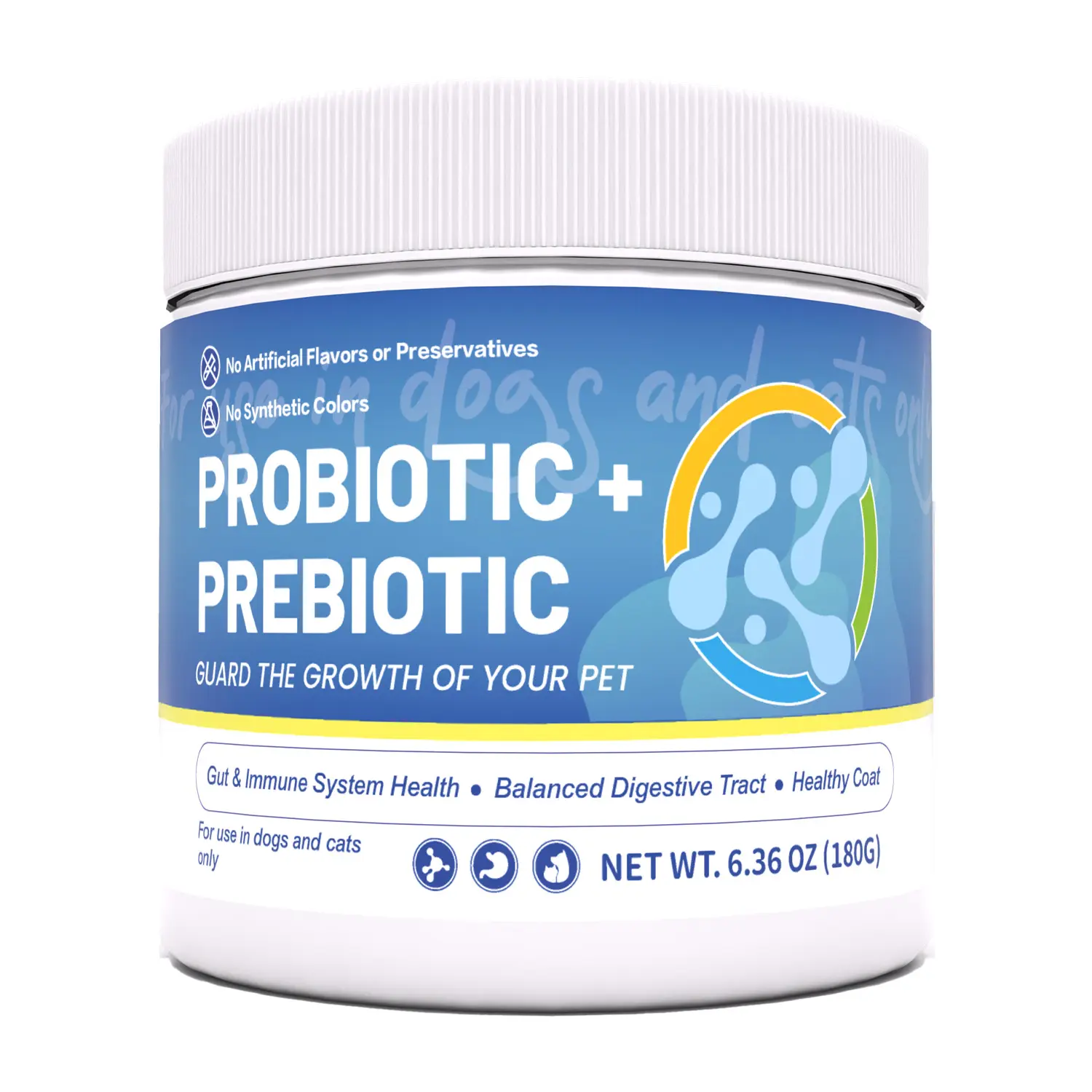 Canine Nutritional Supplement for Medium Dogs - 90 Solid Capsules, 24 Months Shelf Life, Multi-Pack Daily Probiotics, Supports Yeast Balance, Allergy Support, Intestinal Digestive Health - BY