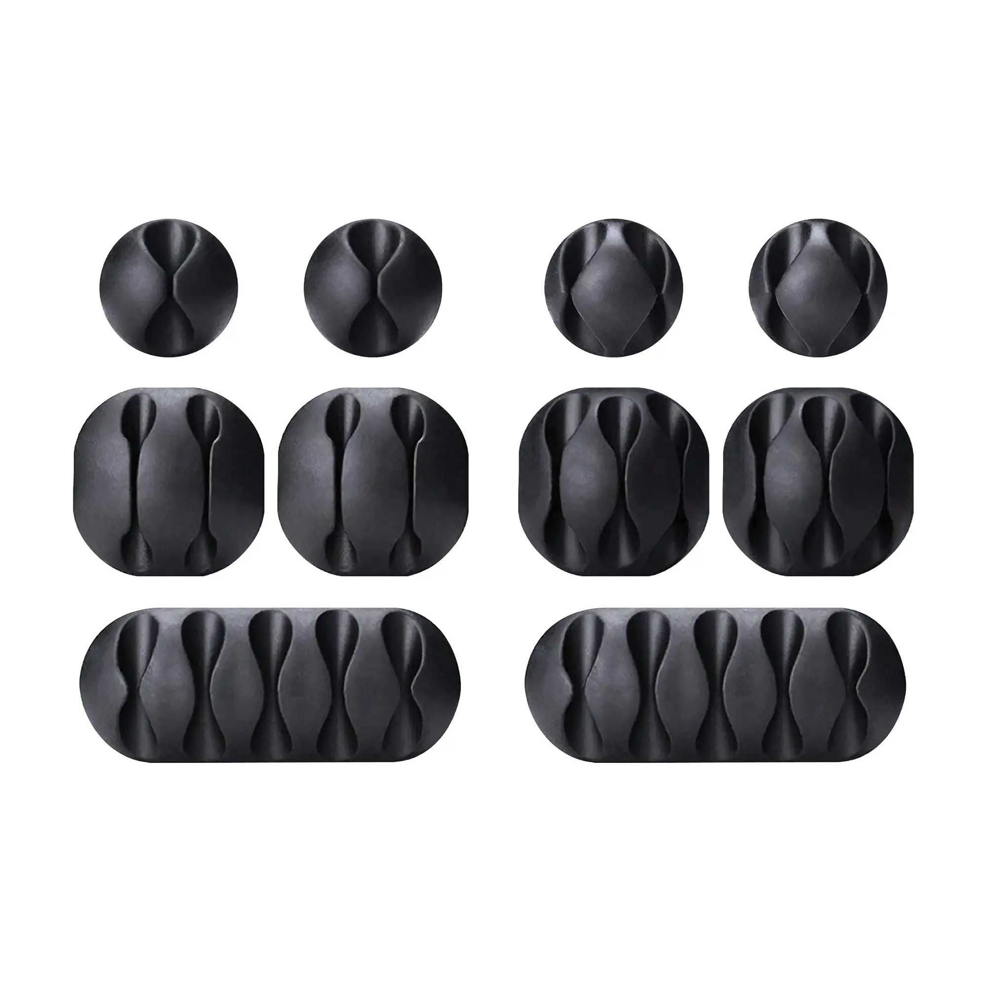 10-Pack Cable Clips - Cord Organizer for Office Desk Supplies, Desk Wire Management Storage Solution, Office Desk Accessories
