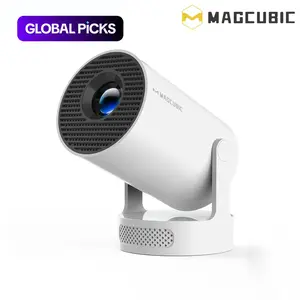 Magcubic Hy300pro+ 290 Ansi Android 14 Portable Projector, 0.8:1 Short Projection, 1280x720p, WiFi 6, Bluetooth-compatible 5.4, Home Cinema Mini Smart Projector