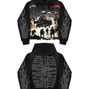 WarMadeFromHeavenPrintGraphicShirtY2KShirtUnisexStreetwearGraphicTeeCasualSpandex Womenswear Hoodie