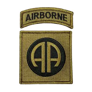 82nd Airborne Tactical Patch (2PC Bundle-Hook Fastener -AP12)
