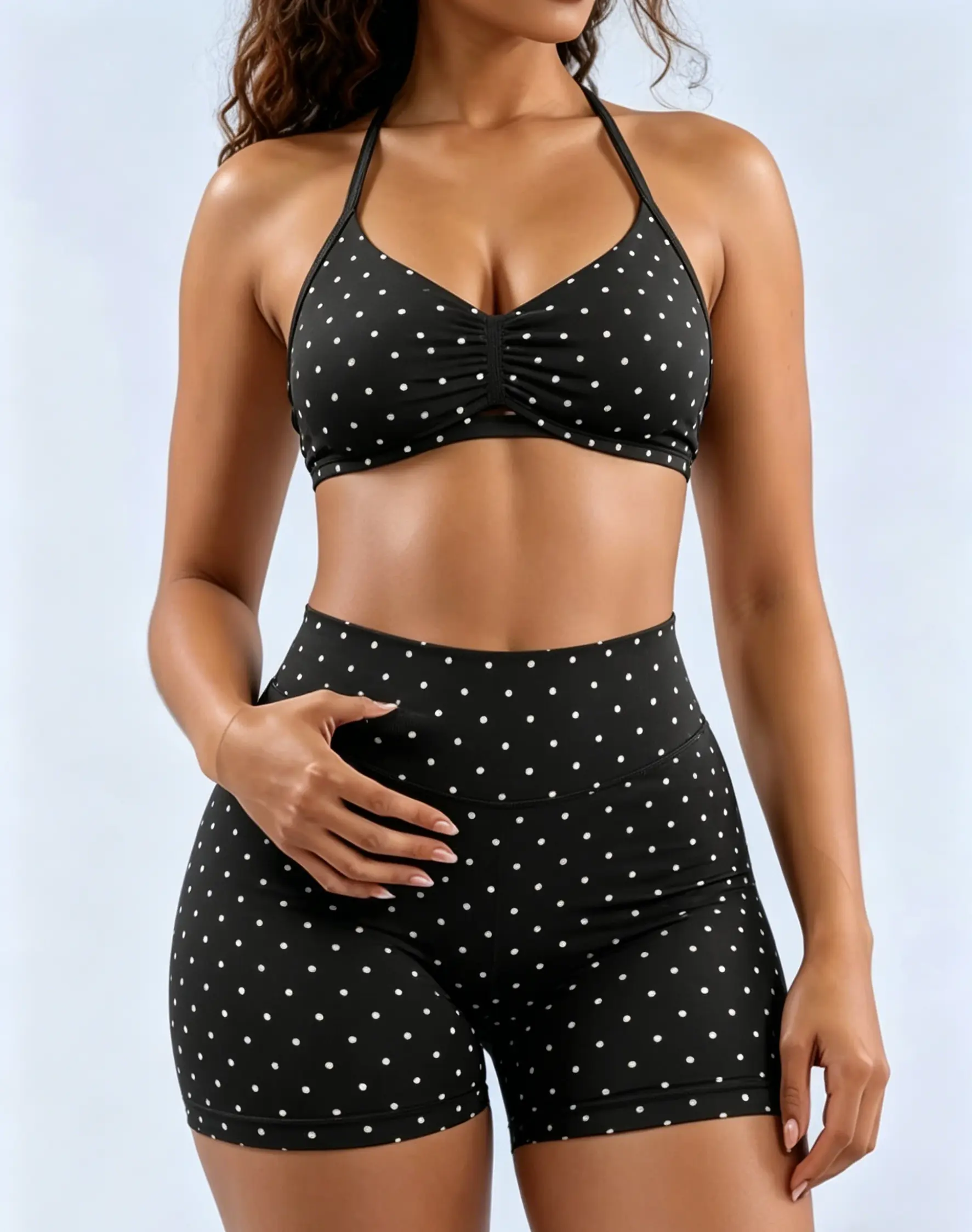 Body-Sculpting Women's 2 Piece Sporty Set, High Waisted Tight Shorts and Slim Fit Tank Top, Breathable Summer Activewear for Yoga, Running and Gym