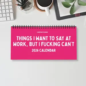 2026 Things I Want To Say At Work Calendar Pink Office Stationery Supplies