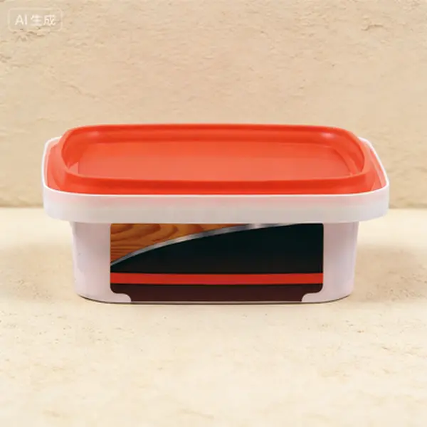 Professional Wood Filler (Half-Pint Size Plastic Jar) – Ready-to-Use, Fast-Drying, Stainable, Water-Resistant Wood Patch Compound for Interior Repairs, Fills Gaps and Cracks, Reusable Container, Any Wood Type