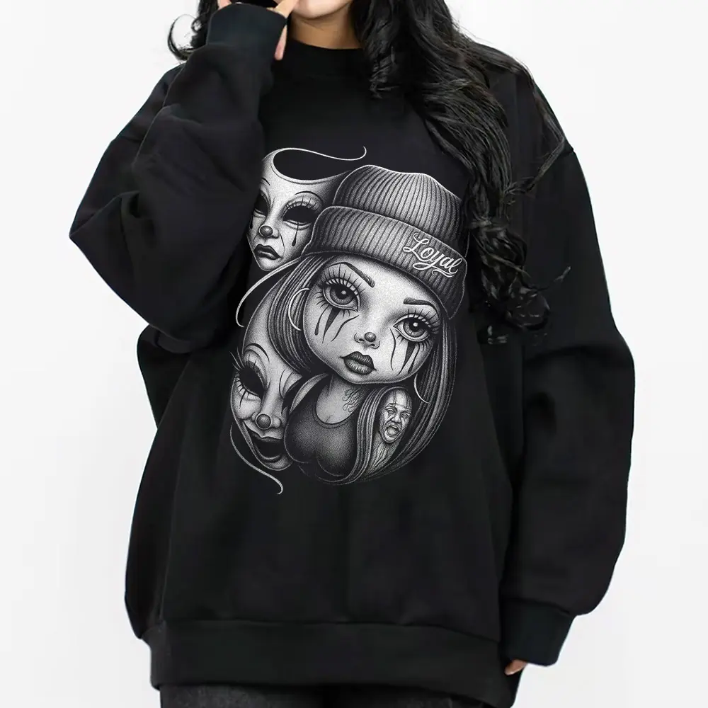 Smile Now Cry Later Good Time Chicano Clothing Mexican Clothes Lowrider Clothes Oversized Graphic Tee Medium Heavy Sweatshirt Hoodie for Men & Women Unisex Casual Fit