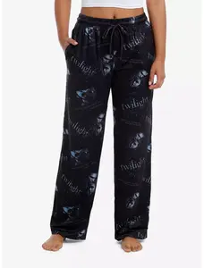 Retro Twilight Saga Inspired Pajama Pants, Vintage Vampire Romance Sleepwear, Love Story Bella and Edward Nightwear, Soft and Stylish Sleep Gift for Book and Film Fans, Unisex Comfortable Casual