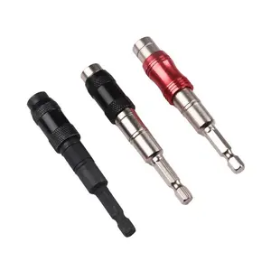 3-Piece Extension Rod Set with Hex Shank, Magnetic Universal Locking Adapter for Electric Drill, Quick-Change Magnetic Extension Rod