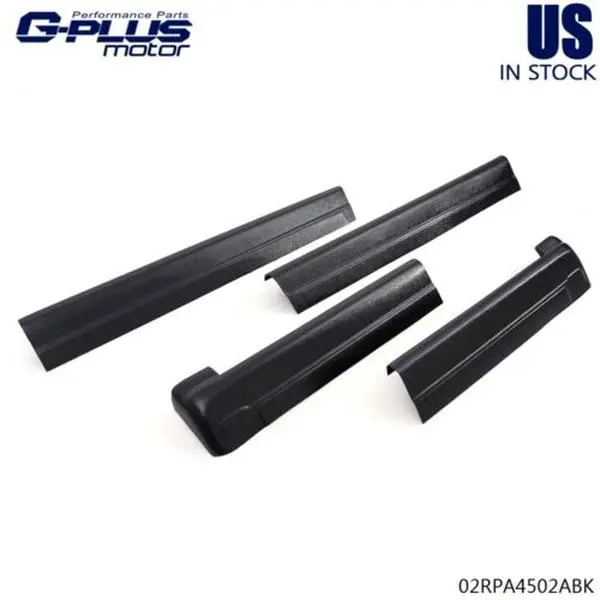 G-PLUS 4-pc Coverage Set Rocker Panel Covers, ABS Plastic Tough Use Car Accessories for 1999-2006 Silverado/GMC Sierra Extended Cab Truck, Part No. 14068