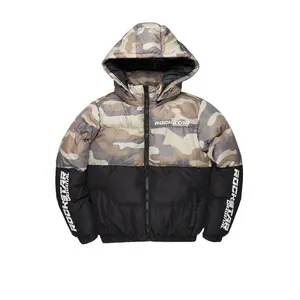 Jennay 2.0 Black/Camo Puffer Jacket